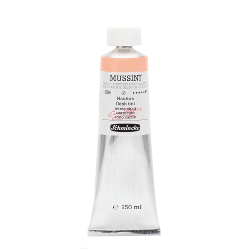 Schmincke Mussini Öl Farbe 206  heller ocker gebrannt, 150 ml (g.P. 1L= 250€)